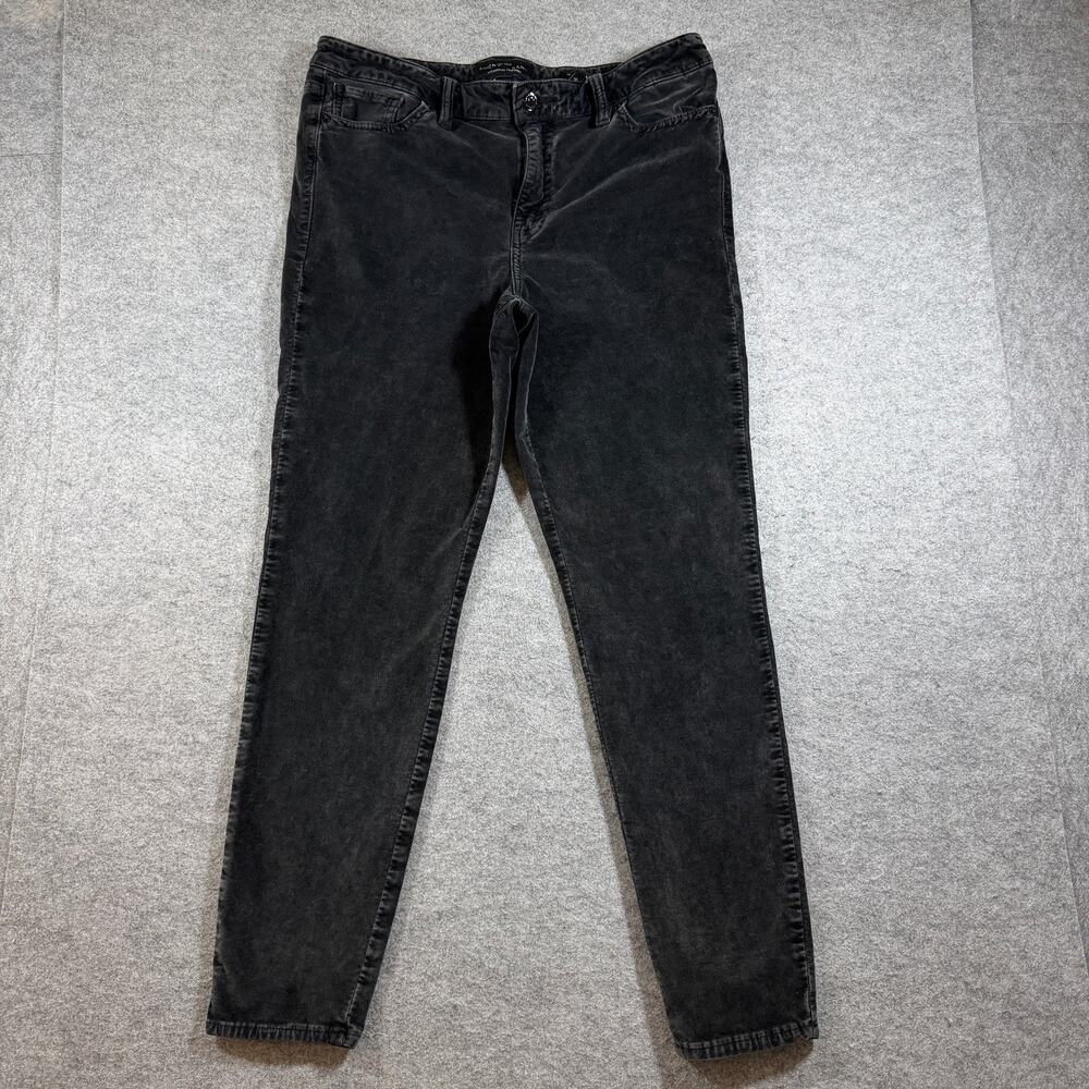 Lucky Brand Ava Super Skinny Pants Womens 12/31 Black Faded Denim Skinny
